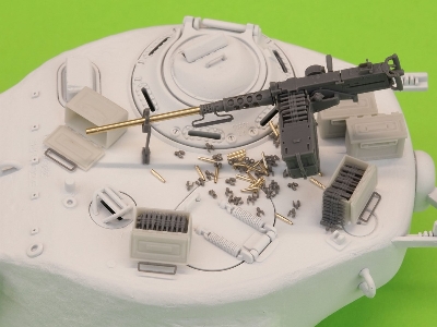Browning M2hb .50 Cal (12,7mm) - Karabin Maszynowy Z Mocowaniem Czołgowym - Okres Ii Wś (Wczesna Kołyska M23 Z Wczesnym Zasob