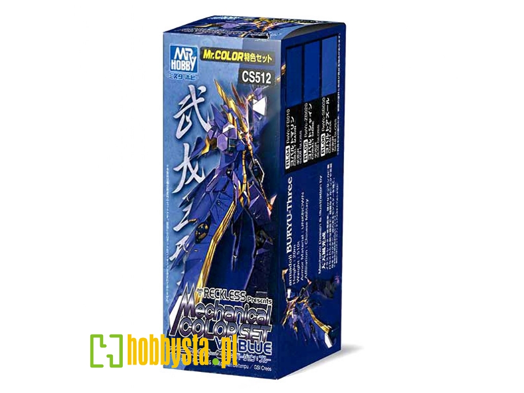 Cs-512 Mechanical Color Ver. Blue Semi-gloss Set - zdjęcie 1 Cs-512 Mechanical Color Ver. Blue Semi-gloss Set - zdjęcie 1