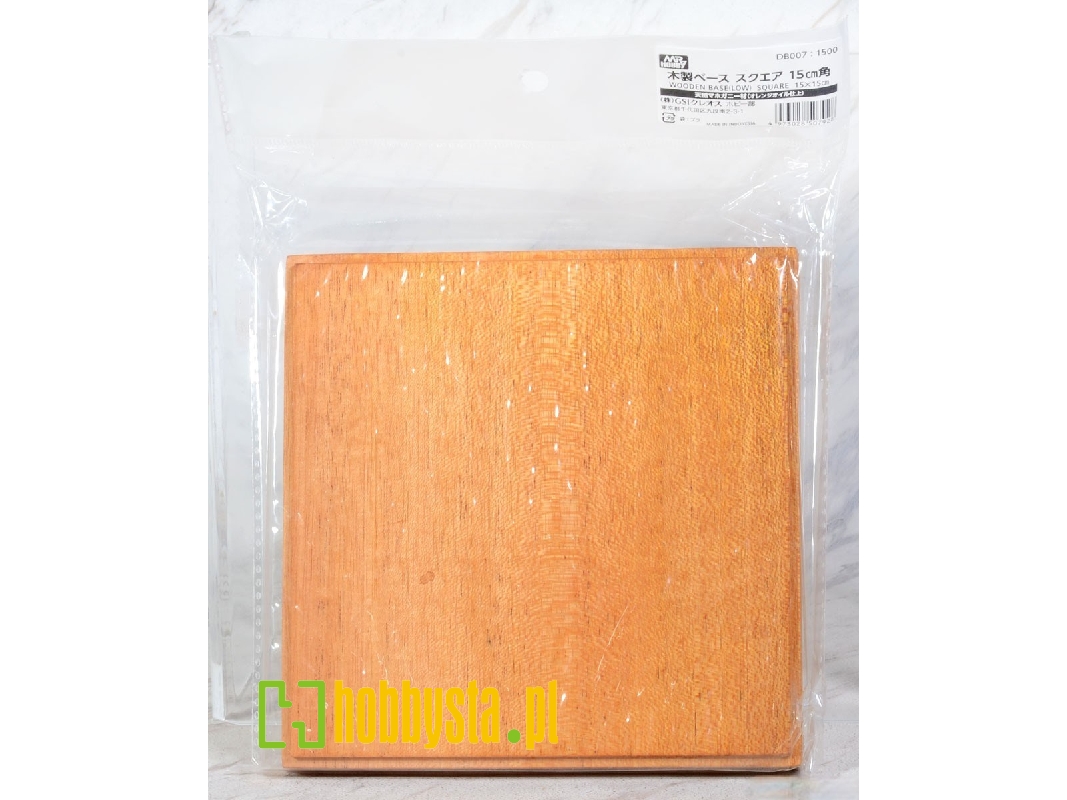 Wooden Base Square 15cm - zdjęcie 1 Wooden Base Square 15cm - zdjęcie 1