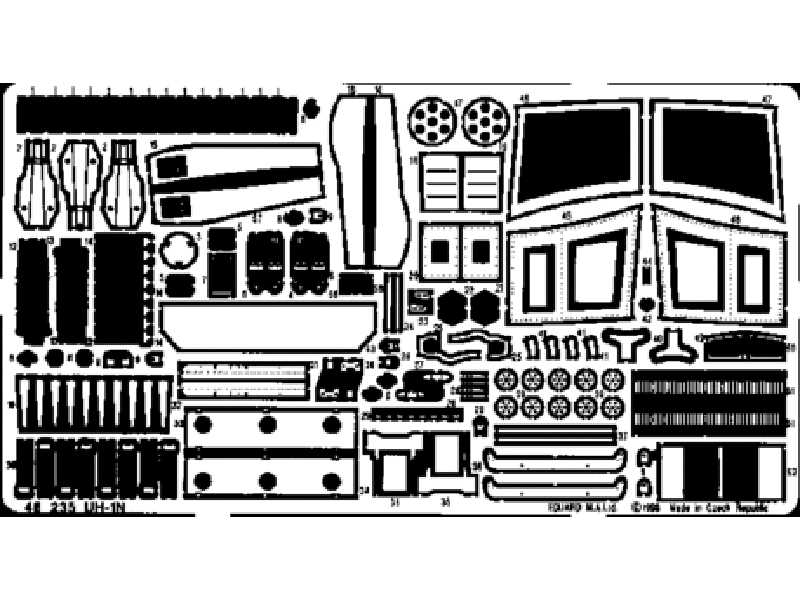  UH-1N 1/48 - Italeri - blaszki - zdjęcie 1