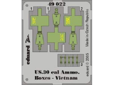  US Cal.0.30 Ammo.  Boxes Vietnam 1/48 - blaszki - zdjęcie 1