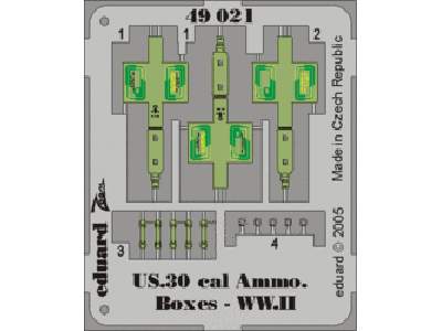  US Cal.0.30 Ammo.  Boxes WWII 1/48 - blaszki - zdjęcie 1