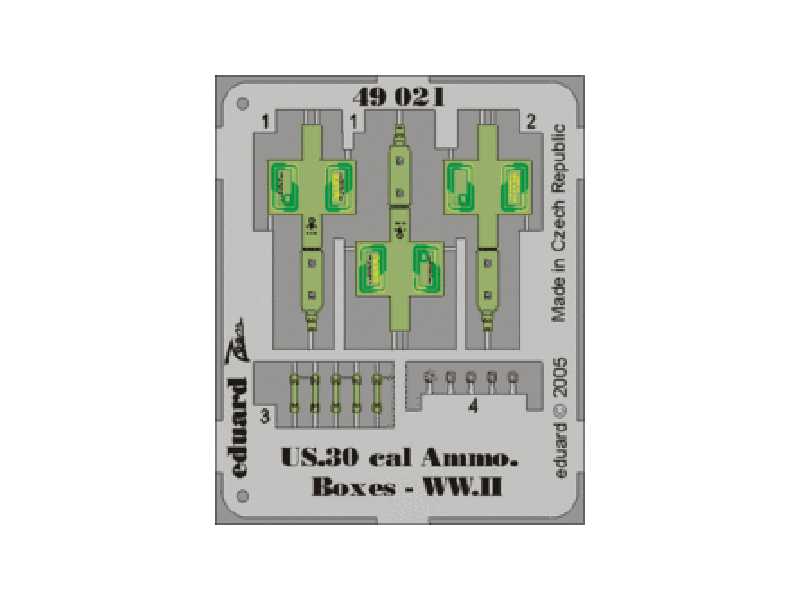  US Cal.0.30 Ammo.  Boxes WWII 1/48 - blaszki - zdjęcie 1