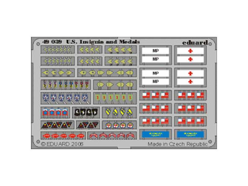  US Insignia and Medals WWII 1/48 - blaszki - zdjęcie 1