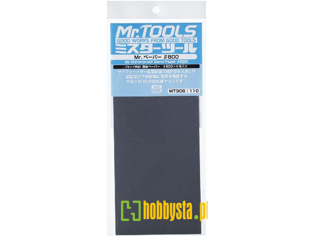 Waterproof Sand Paper #800 (4 Sheets) - zdjęcie 1 Waterproof Sand Paper #800 (4 Sheets) - zdjęcie 1