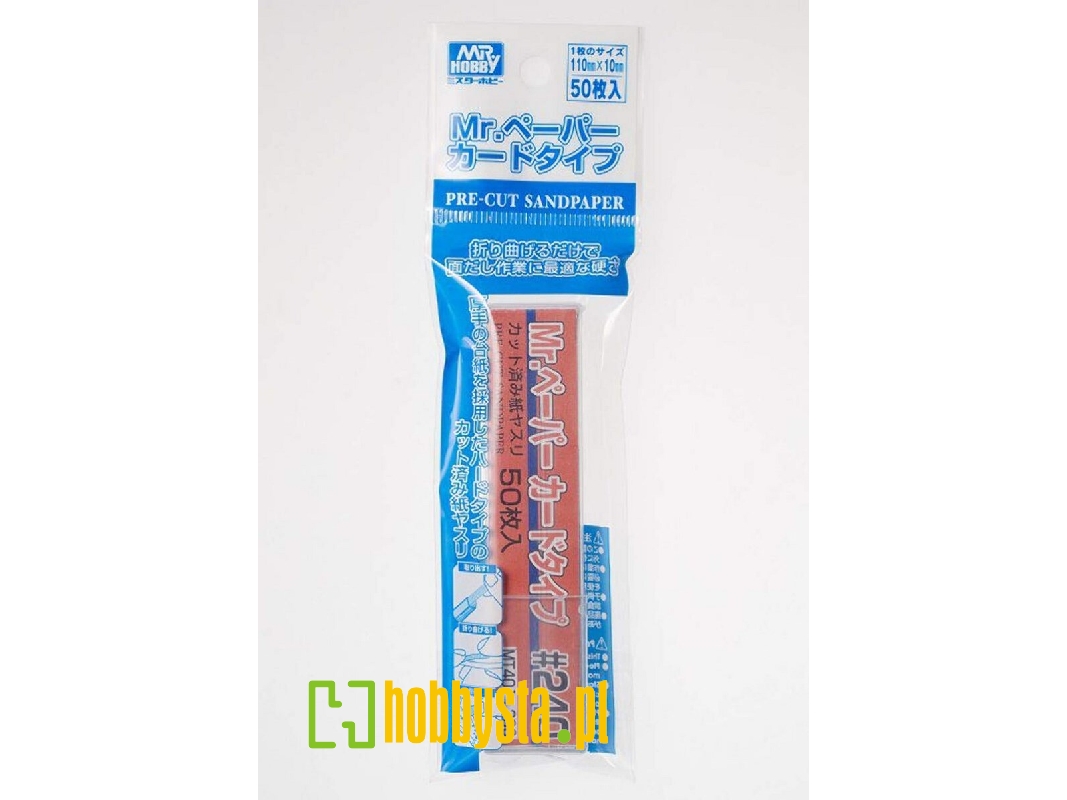 Paper Card Type Sand Paper #240 (50 Pcs) - zdjęcie 1 Paper Card Type Sand Paper #240 (50 Pcs) - zdjęcie 1