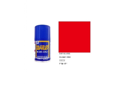 S047 Clear Red Gloss Spray - zdjęcie 1