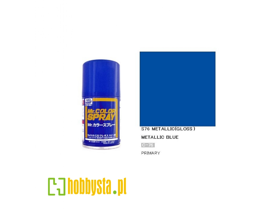 S076 Blue Metallic (Gloss) Spray - zdjęcie 1