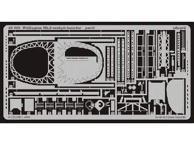  Wellington Mk. I cockpit interior 1/48 - Trumpeter - blaszki - zdjęcie 3