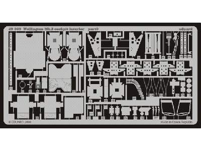  Wellington Mk. I cockpit interior 1/48 - Trumpeter - blaszki - zdjęcie 4