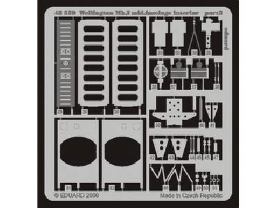  Wellington Mk. I Mid. fuselage interior 1/48 - Trumpeter - blas - zdjęcie 4