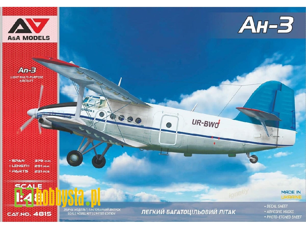 An-3 - Light Multi-purpose Aircraft - zdjęcie 1 An-3 - Light Multi-purpose Aircraft - zdjęcie 1