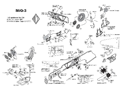 Mig-3 With Panel Desk Film (For Icm Kit) - zdjęcie 3