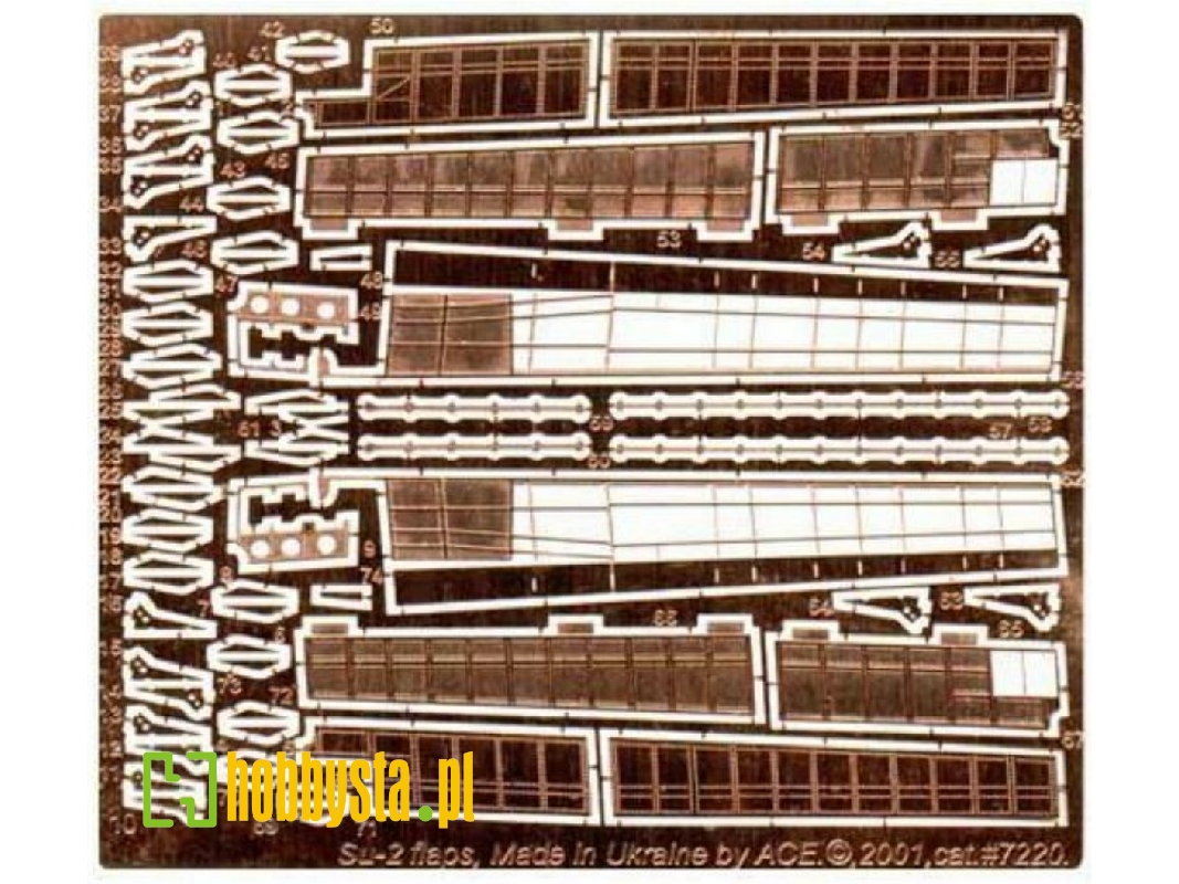 Su-2 Flaps.Etched Update Part - zdjęcie 1