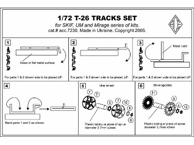 T-26 Tracks + Idler + Spocket Wheels - zdjęcie 3