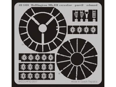  Wellington Mk. III exterior 1/48 - Trumpeter - blaszki - zdjęcie 3