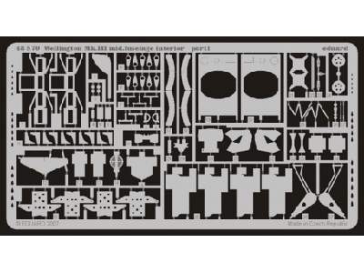  Wellington Mk. III Mid. fuselage interior 1/48 - Trumpeter - bl - zdjęcie 1