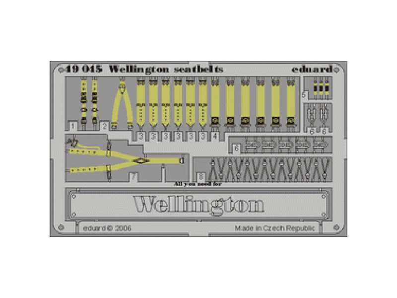  Wellington seatbelts 1/48 - Trumpeter - blaszki - zdjęcie 1