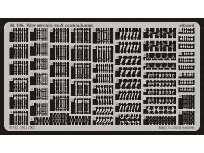  Wire Stretchers & Controlhorns 1/48 - blaszki - zdjęcie 1