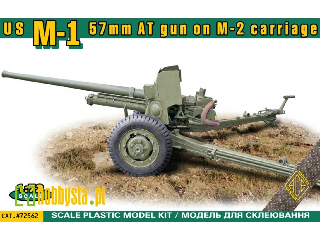 Us M-1 57mm At Gun On M-2 Carriage - zdjęcie 1 Us M-1 57mm At Gun On M-2 Carriage - zdjęcie 1