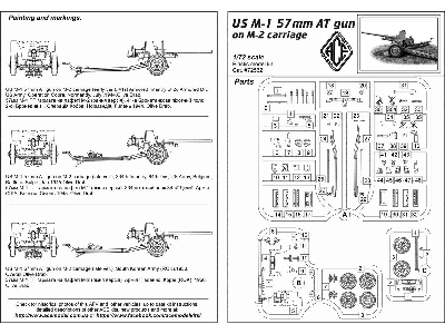 Us M-1 57mm At Gun On M-2 Carriage - zdjęcie 5