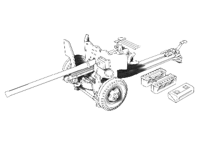 Us M-1 57mm At Gun On M-2 Carriage - zdjęcie 9