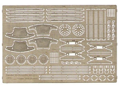 Photo-etched: Soviet Helicopter Hinges - zdjęcie 1