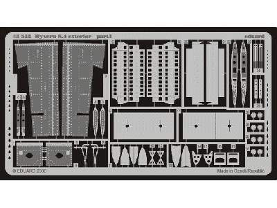  Wyvern S.4 exterior 1/48 - Trumpeter - blaszki - zdjęcie 2