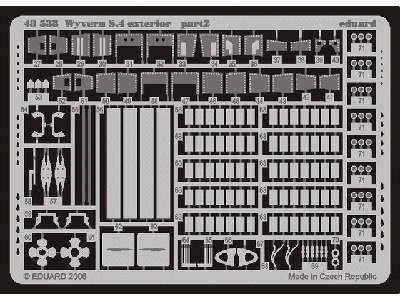  Wyvern S.4 exterior 1/48 - Trumpeter - blaszki - zdjęcie 3