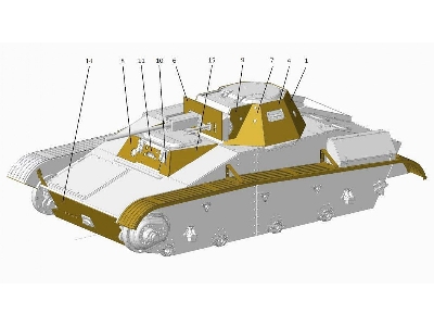 Photo-etched Set For T-60 - Add On Armor (For Ace Kits) - zdjęcie 3