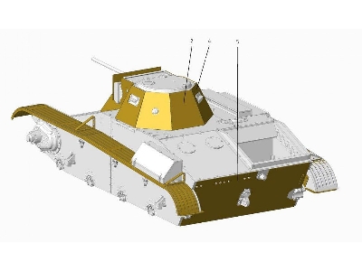 Photo-etched Set For T-60 - Add On Armor (For Ace Kits) - zdjęcie 4