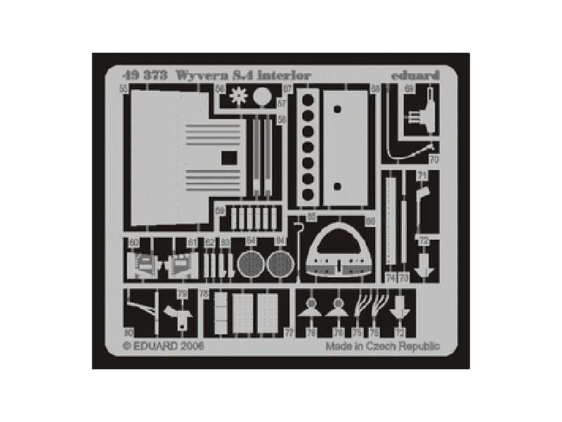 Wyvern S.4 interior 1/48 - Trumpeter - blaszki - zdjęcie 1 Wyvern S.4 interior 1/48 - Trumpeter - blaszki - zdjęcie 1