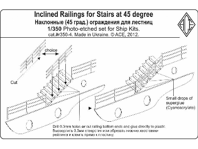 Inclined Railings For Stairs At 45 Degr - zdjęcie 2