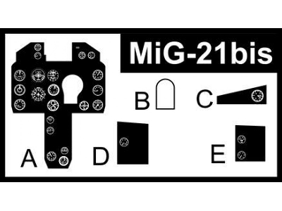 Photo-etched: Mig-21 Bis - zdjęcie 3