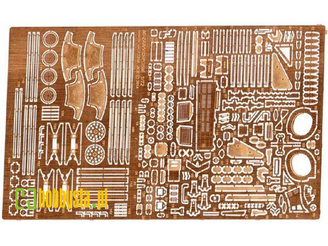 Photo-etched: Mi-24 A/V/D/P, Mi-35m Exterior And Hinges - zdjęcie 1