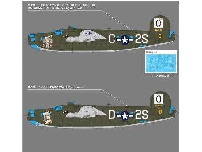 Consolidated B-24 H Liberator - Zodiac Decals - zdjęcie 2