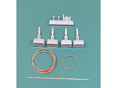 K2 'black Panther' R.O.K. And Polish Army Mbt - Twoing Cables And Holders (For Academy Kit) - zdjęcie 1