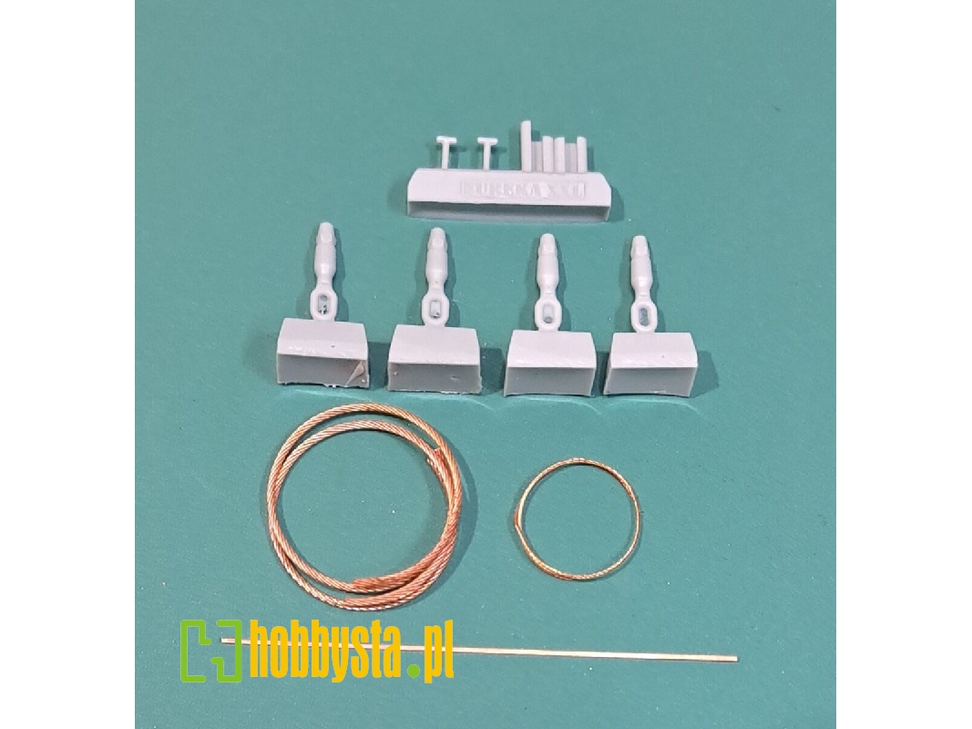 K2 'black Panther' R.O.K. And Polish Army Mbt - Twoing Cables And Holders (For Academy Kit) - zdjęcie 1