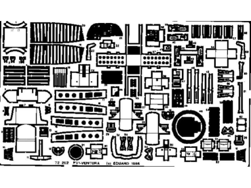  PV-1 Ventura 1/72 - Academy Minicraft - blaszki - zdjęcie 1