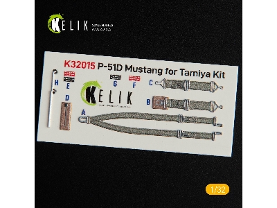 P-51d Mustang - Interior 3d Decal For Tamiya Kit - zdjęcie 3