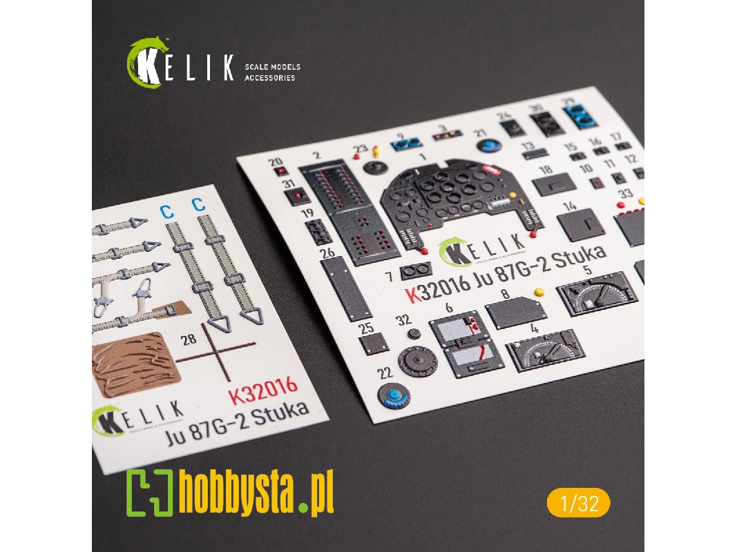 Junkers Ju 87 D/G Stuka - Interior 3d Decal For Trumpeter Kit - zdjęcie 1 Junkers Ju 87 D/G Stuka - Interior 3d Decal For Trumpeter Kit - zdjęcie 1