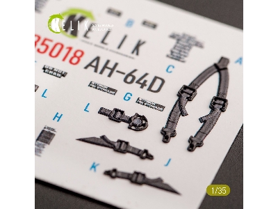 Ah-64d Apache - Interior 3d Decals For Takom Kit - zdjęcie 2