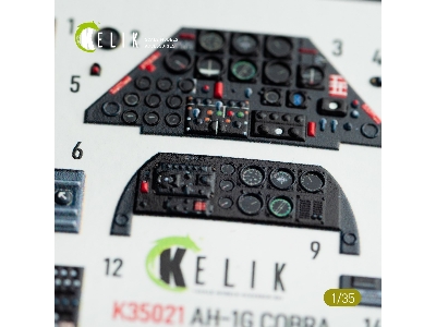 Ah-1g 'cobra' Interior 3d Decals For Icm Kit - zdjęcie 4