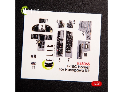 F-18c Hornet - Interior 3d Decals For Hasegawa Kit - zdjęcie 3