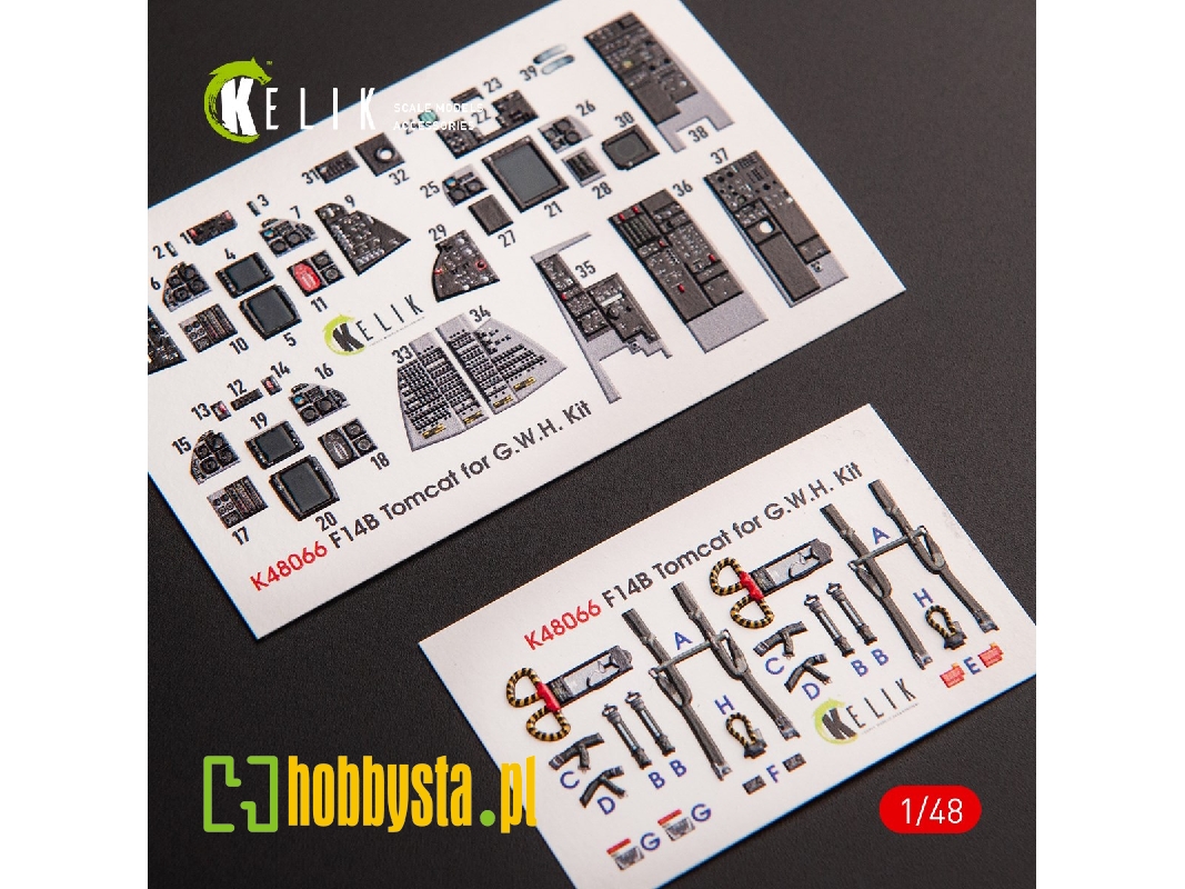 F-14b Tomcat - Interior 3d Decals For Gwh Kit - zdjęcie 1 F-14b Tomcat - Interior 3d Decals For Gwh Kit - zdjęcie 1