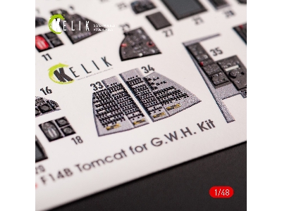F-14b Tomcat - Interior 3d Decals For Gwh Kit - zdjęcie 6
