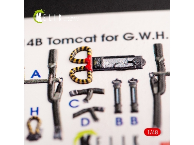 F-14b Tomcat - Interior 3d Decals For Gwh Kit - zdjęcie 7