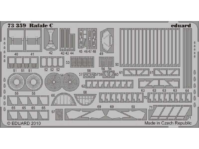  Rafale C 1/72 - Hobby Boss - blaszki - zdjęcie 1