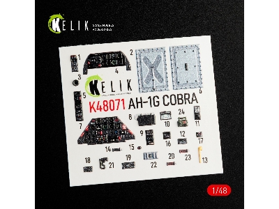 Ah-1g Interior 3d Decals For Icm/Specialhobby Kit - zdjęcie 3