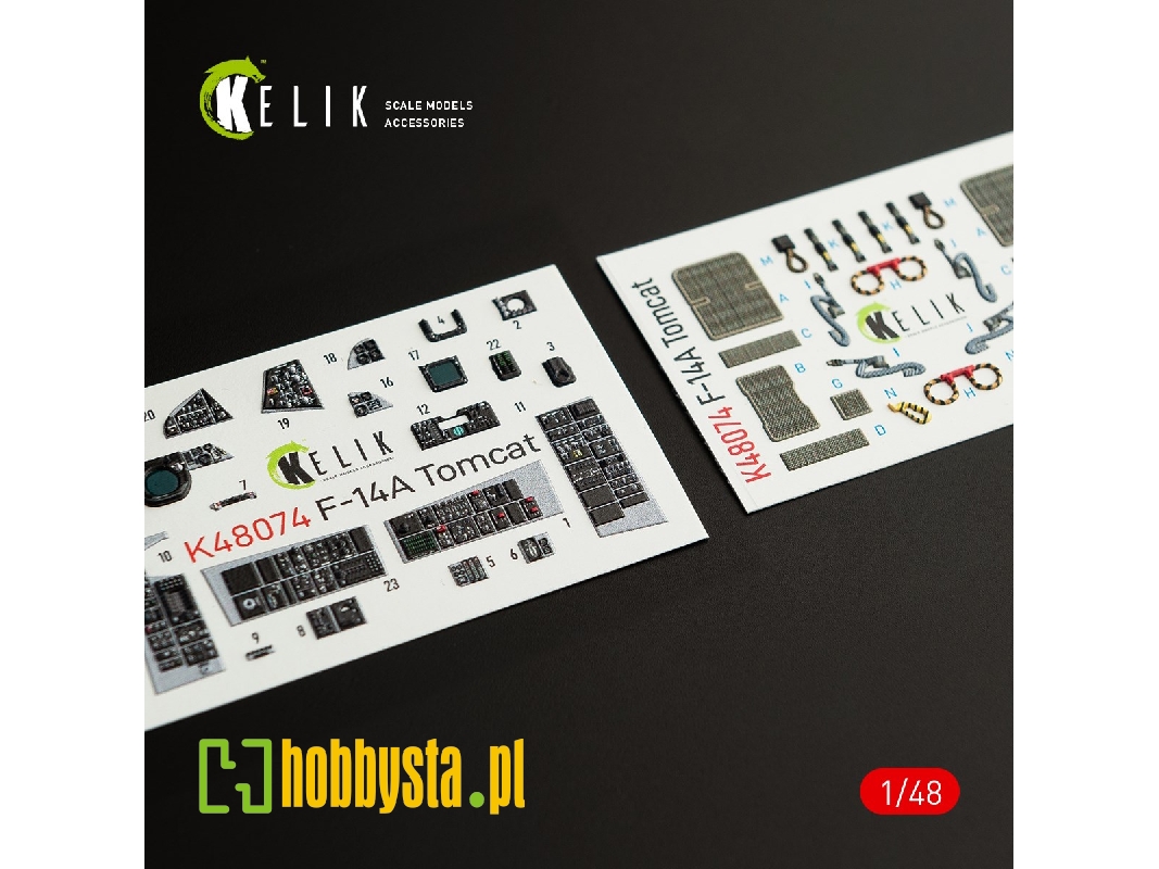 F-14a Tomcat Interior 3d Decals For Italeri Kit - zdjęcie 1 F-14a Tomcat Interior 3d Decals For Italeri Kit - zdjęcie 1